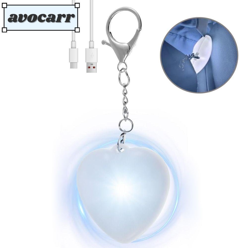ไฟกระเป๋าถือ AVOCAR, Heart Pattern Smart Touch Activation Purse Glow Light, Portable Touch Activated
