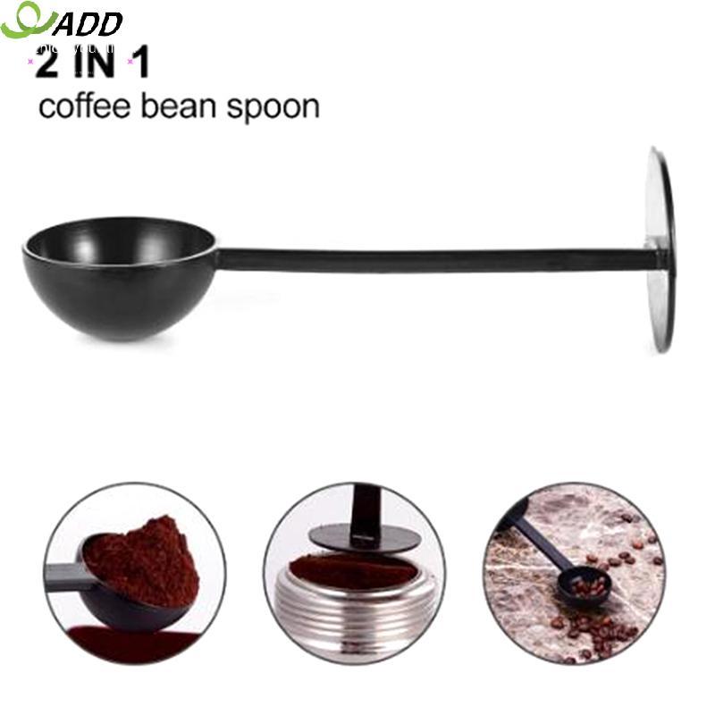 เพิ่ม 2-in-1 Espresso Coffee Bean Tea Spoon Cafe Professional วัด 10g AB