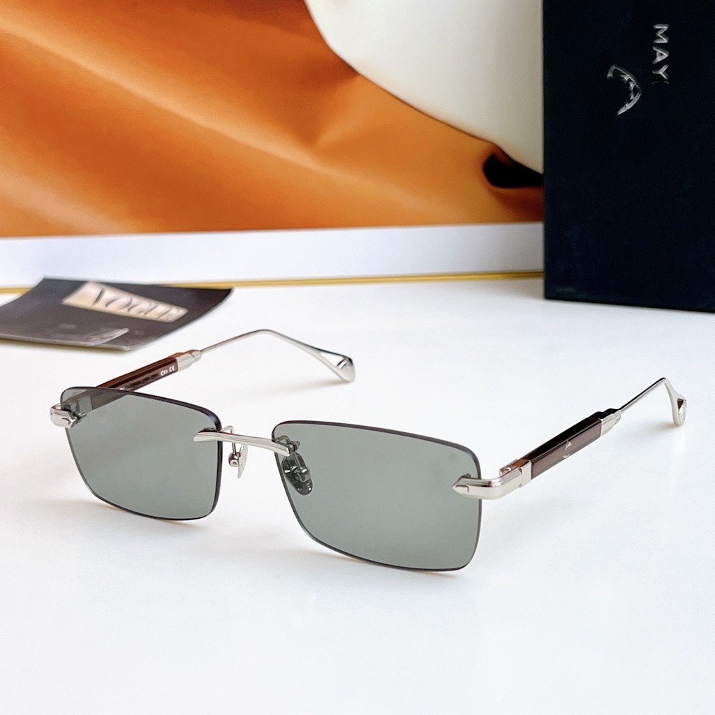 R RG0 MA---CH สไตล์ใหม่โลหะ Square Frameless แว่นตากันแดดผู้ชายผู้หญิงแว่นตากันแดดแว่นตาอินเทรนด์ TH