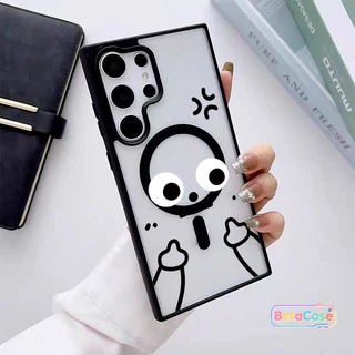 ดีไซน์ตลก ตัวการ์ตูนน่ารัก สำหรับ Samsung S26 S26U S26Plus S25Plus S25U S24U S23U S23 S22U แม่เหล็กติดหนึบ