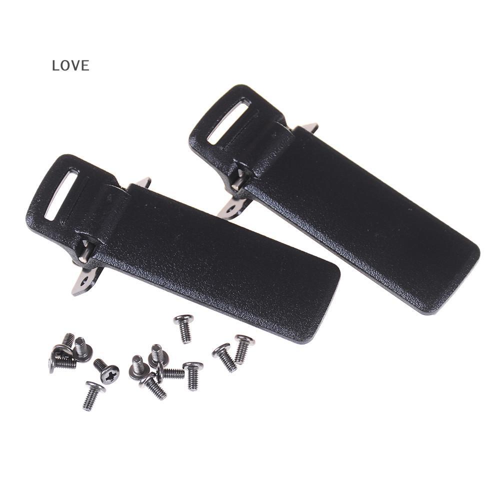 [JJCW] อะไหล่เครื่องส่งรับวิทยุ 2 ชิ้น Ba คลิปเข็มขัดสําหรับ Baofeng UV-5R วิทยุ 2 ทิศทาง UV5R