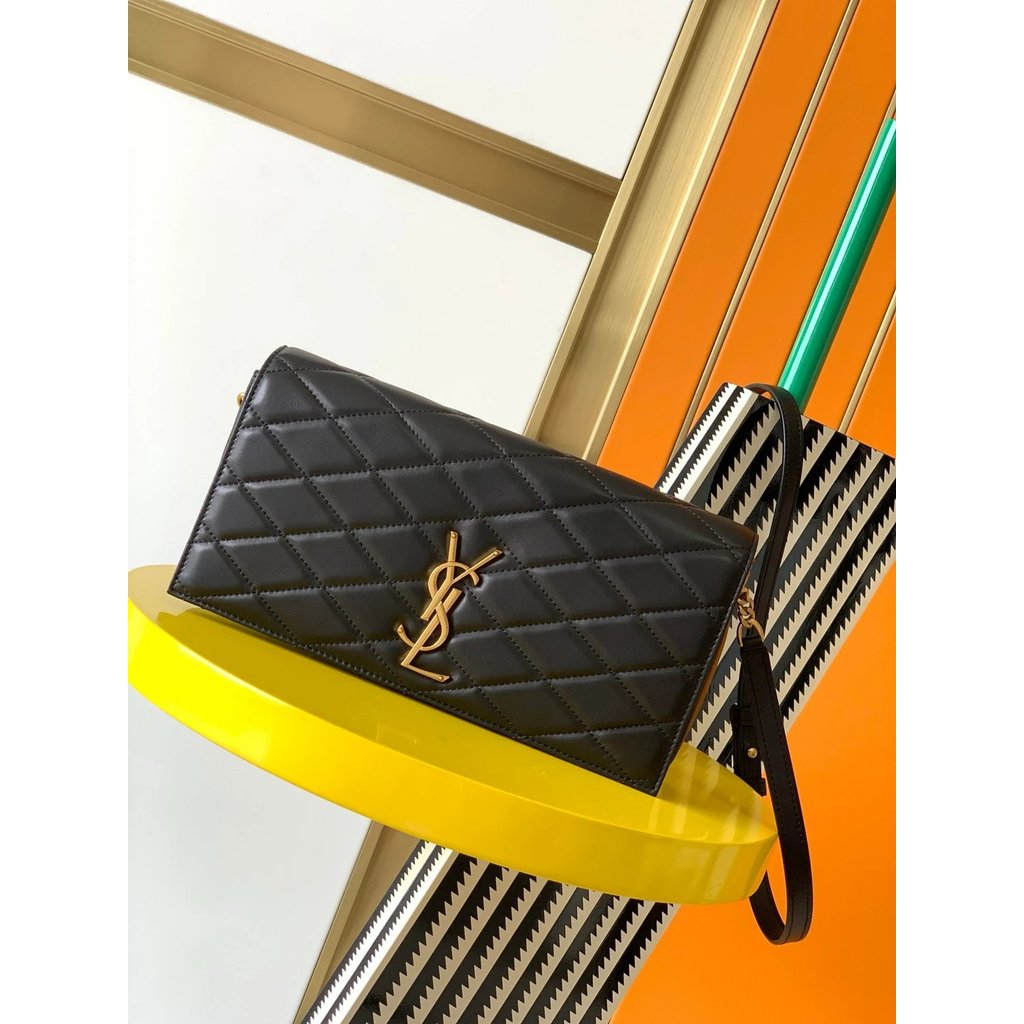[หนังต้นฉบับ] Ys ysl Most Classic kate Derivative Series supple 99 Lambskin Diamond Checkered Flap C