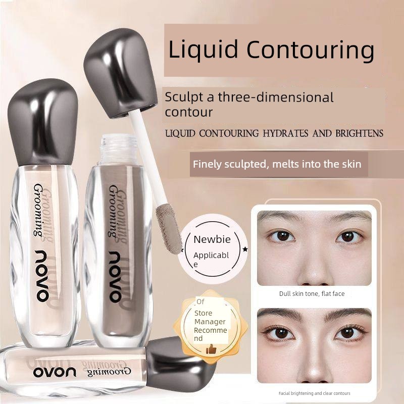 คอนทัวร์ contour stick Novo Liquid Contouring Stick Nose Shadow Contouring Liquid ปากกาไฮไลท์ Silhou