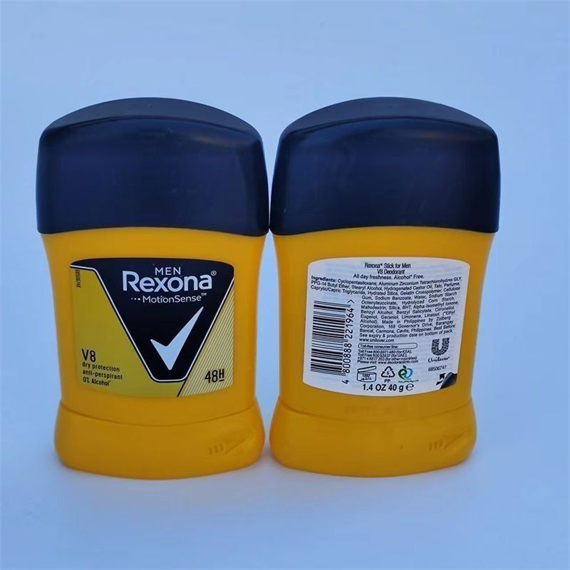 ร้อนขาย Rexona Rexona Mens V8 Antiperspirant Deodorant Deodorant Stick 40g ของแท้ผลิตภัณฑ์ Dew Deodo
