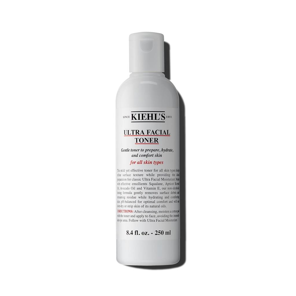 Kiehls Ultra Facial Toner with Squalane, โทนเนอร์บํารุงผิวหน้าปราศจากแอลกอฮอล์อ่อนโยน, ไฮเดรตผิวและป