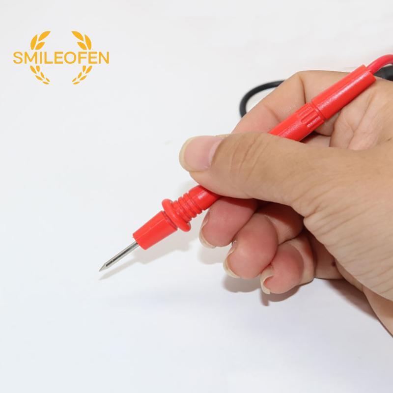 [Smileofen] Universal Probe Test Leads Pin สําหรับมัลติมิเตอร์แบบดิจิตอลเมตรเข็มเคล็ดลับเครื่องทดสอบ