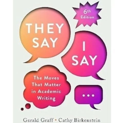 Paper English Books "They Say / I Say" Sixth Edition