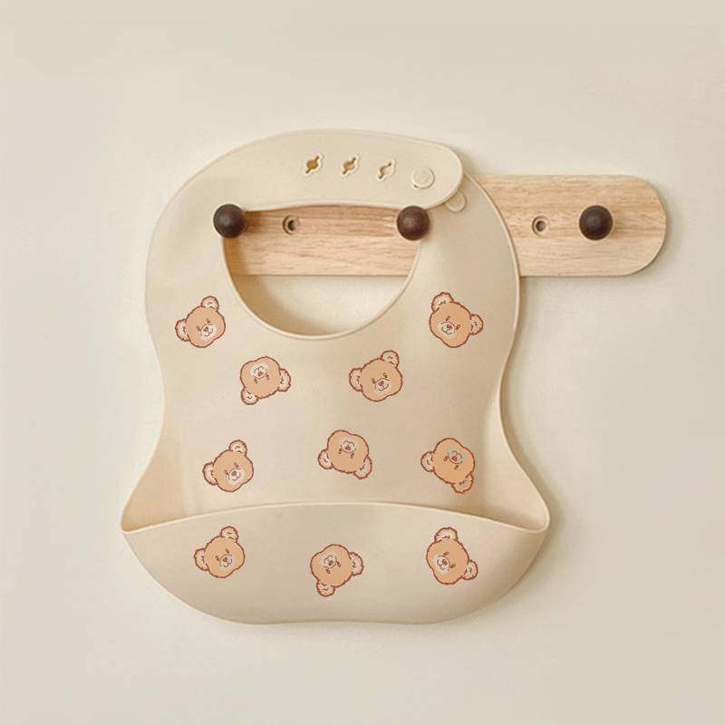 Baby Eating Bib Waterproof Disposable Saliva Towel Silicone Eating Bib vrC5