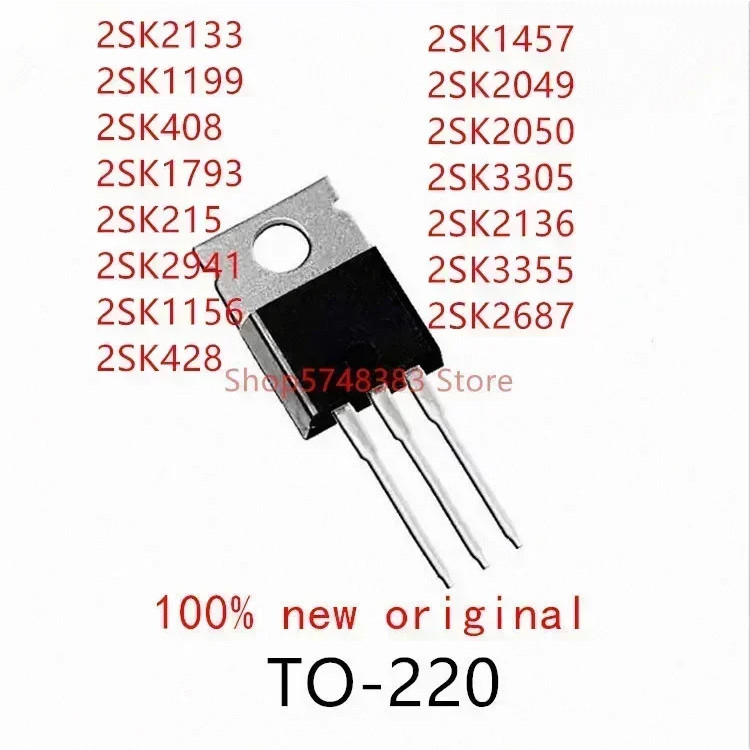 5PCS 2SK2133 2SK1199 2SK1793 2SK215 2SK2941 2SK1156 2SK428 2SK1457 2SK2049 2SK2050 2SK3305 2SK2136 2