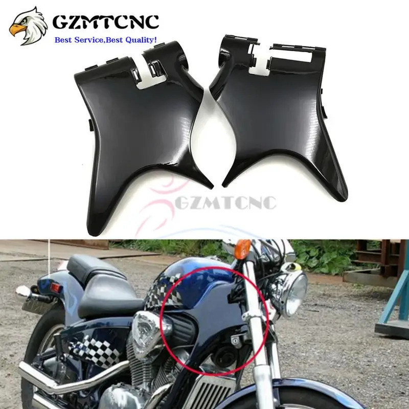 LY Steed400 รถจักรยานยนต์ Chrome/กรอบสีดําคอปกสําหรับ Honda Shadow VT600 VLX600 VT 600 VLX 600 STEED
