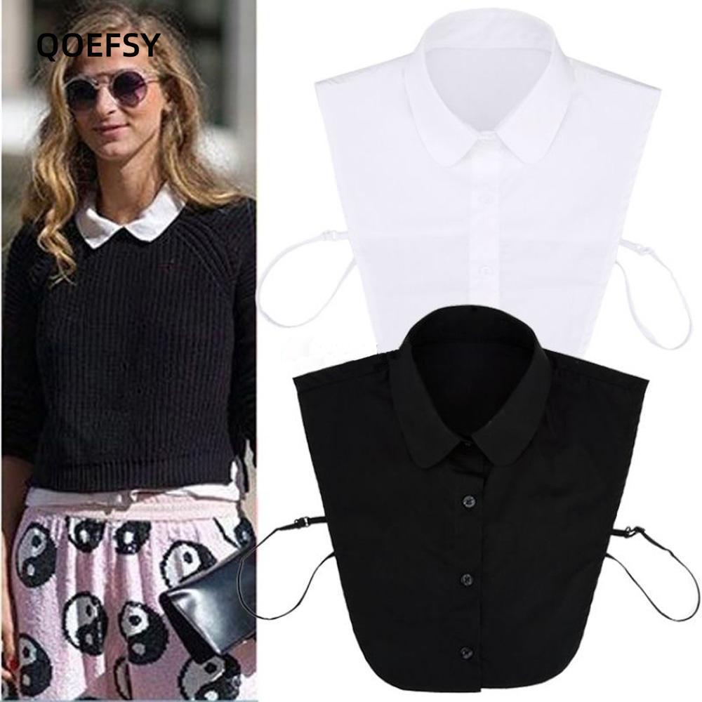 QOEFSY Lace Women Solid Shirt Vintage Clothes Accessories