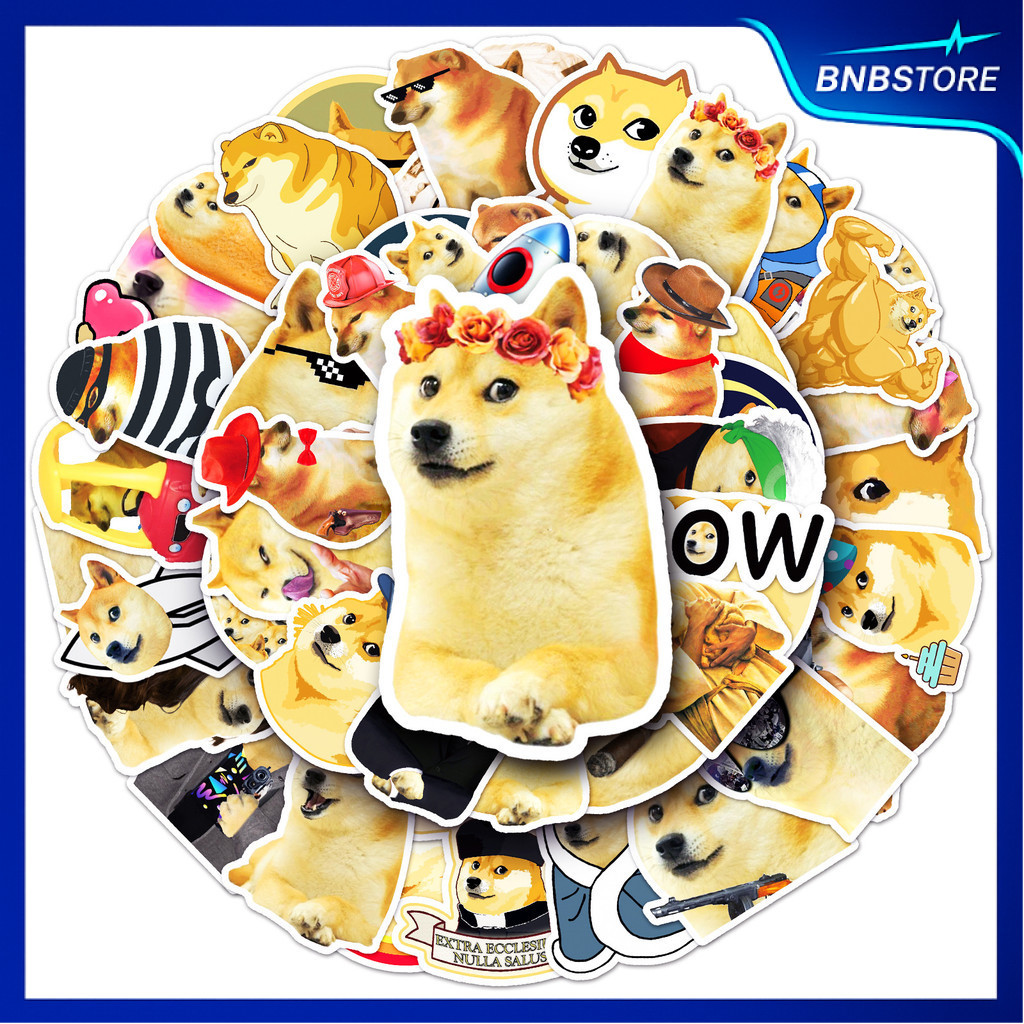 🍀ส่งจากไทย🍀 50แบบ สติกเกอร์ เหรียญ โดชคอยน์ doge coin Crypto cartoon sticker