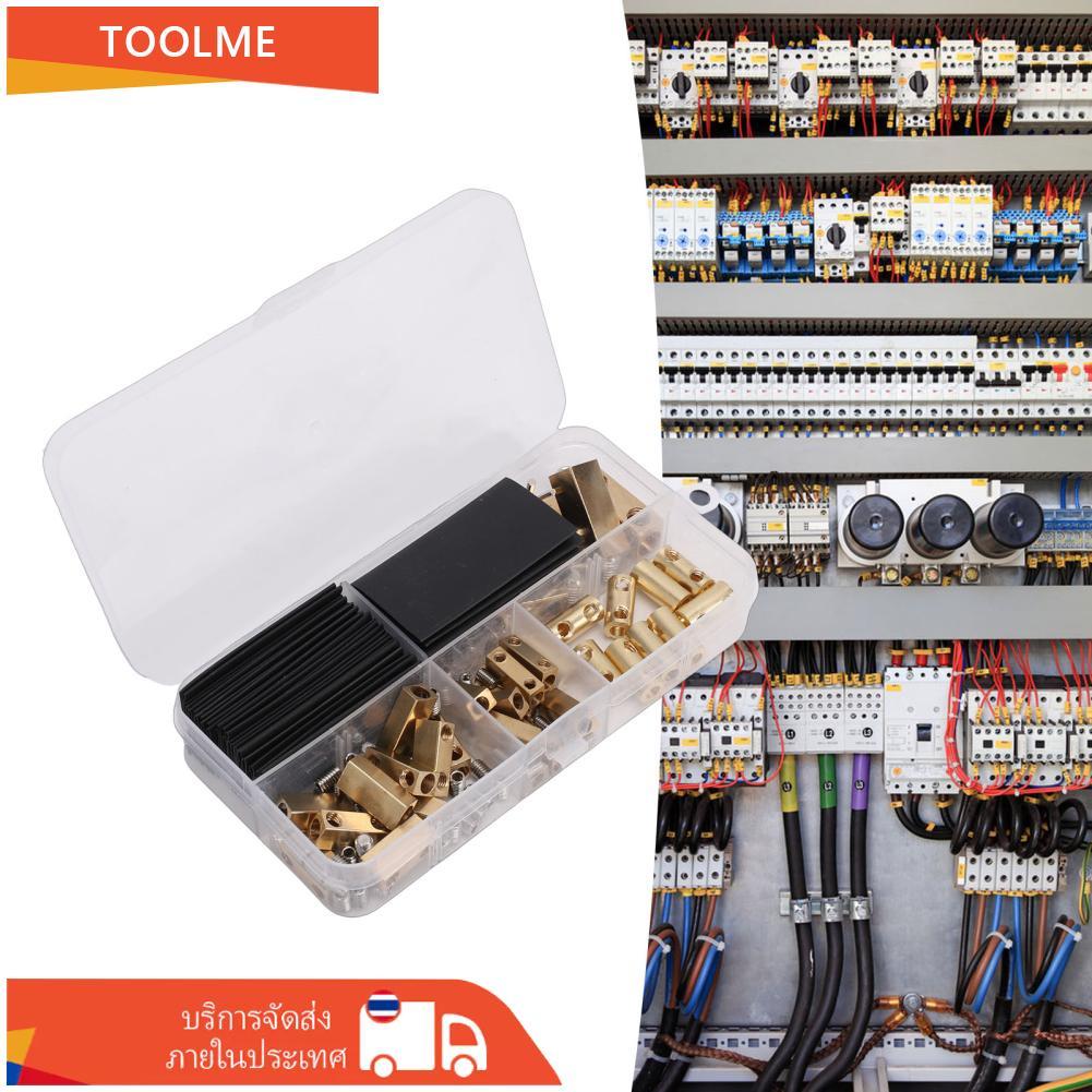 Toolme-TH ลวดเชื่อมต่ออ่อนนุชชุด 35 ชิ้น 5 10 12AWG สกรูการเชื่อมต่อสายไฟอย่างรวดเร็ว Terminal 70 สก