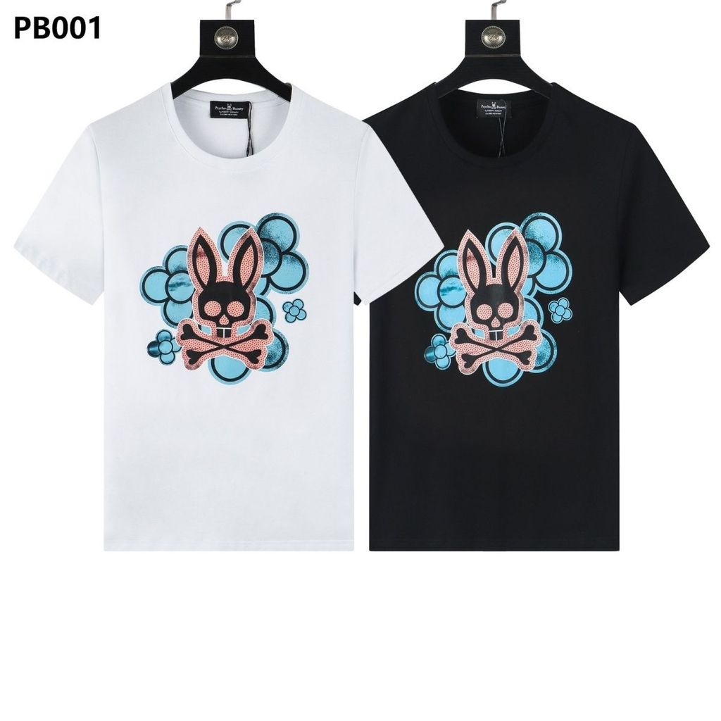 Psycho Bunny Psycho Bunny เสื้อยืดผู้ชายแขนสั้นสบาย 23213