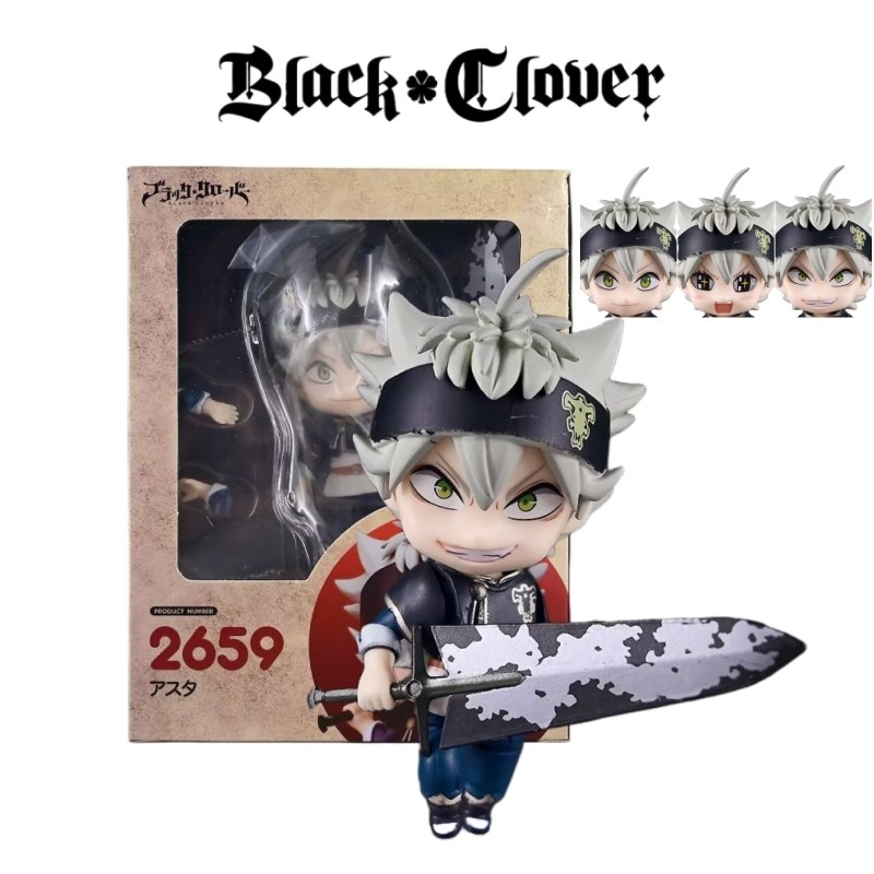 อะนิเมะ Black Clover Asta Nendoroid PVC Action Figure ของเล่นสะสมสําหรับแฟนเด็กผู้ใหญ่