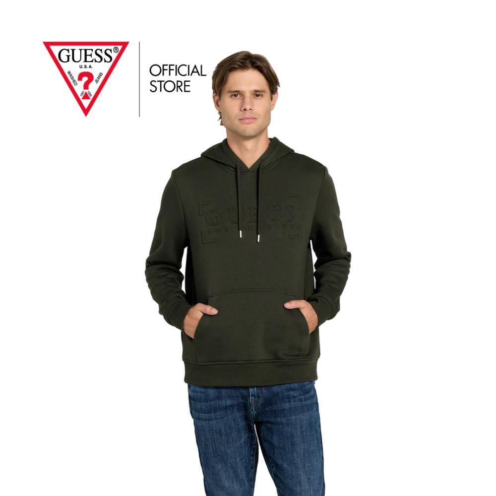 GUESS MEN เสื้อสเวตเตอร์ รุ่น X5VQ03K8BE0  สีเขียว