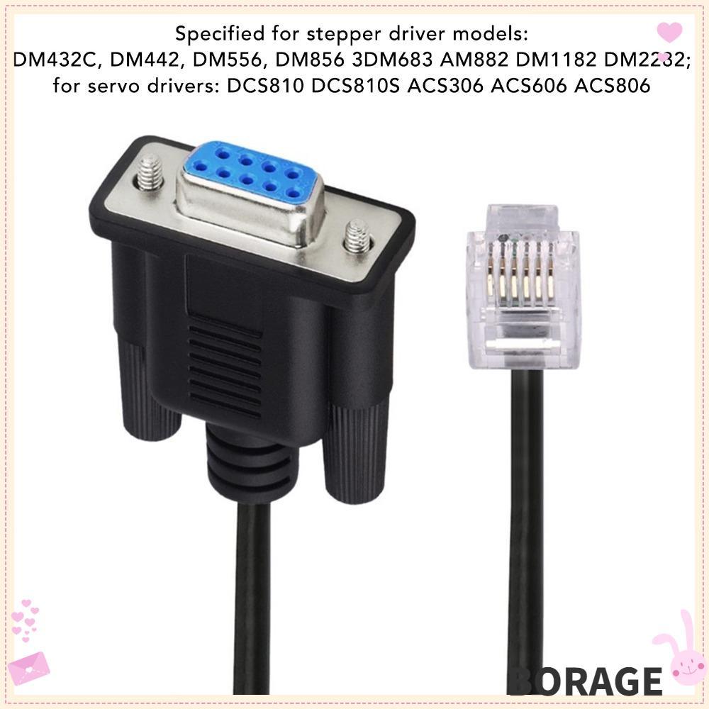 BORAG 6P6C LAN , Plug and Play หญิง RS232 DB9Pin หญิง RJ11 RJ12, ทนทาน RS232 to RJ11 RJ12 สําหรับ Le