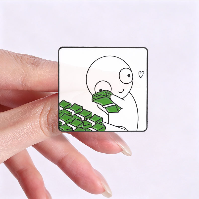 ตลกออทิสติก TBH Creature เคลือบ Pin การ์ตูน Sad Money รูปที่ 5