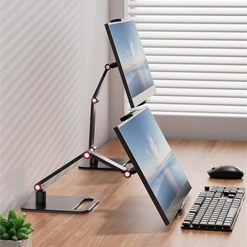 Portable Monitor Holder for 12-17.3 Inch Screen Desk Holder Metal Stand 16 Inch Universal Expandable