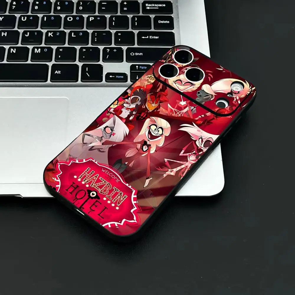 TP-2 อะนิเมะ H-Hazbin H-โรงแรมสําหรับIPhone 17 16 15 14 13 12 11 Pro Max Plus MiniสีดําFrosted Soft 