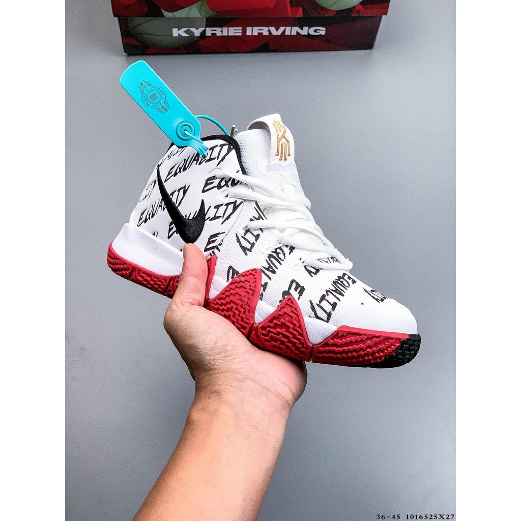 รองเท้าบาสเก็ตบอลต่อสู้ Nike Kyrie 4EpPractical คุณภาพสูง รองเท้าวิ่ง รองเท้ากีฬา