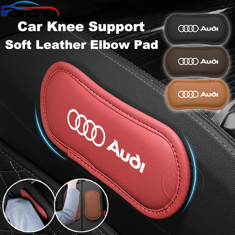 Audi รถเข่าสนับสนุนคอนโซลกลางข้อศอก เบาะ หมอนหนังนุ่มภายในรถ สําหรับ A3 8l 8Y A1 Q5 TT mk2 A5 A4 B7 
