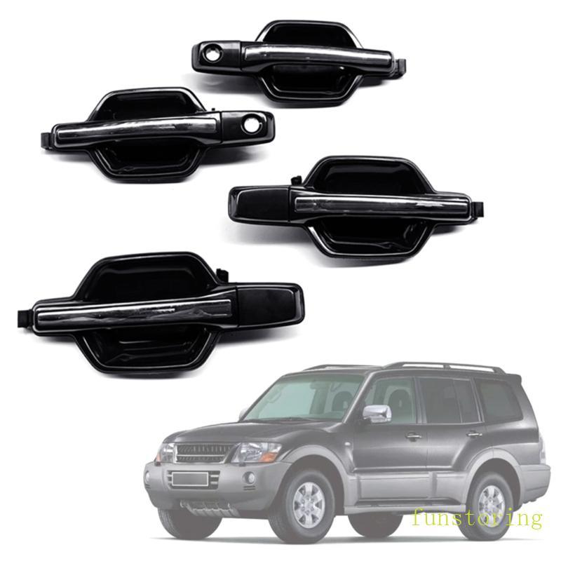 FUN ผู้โดยสารประตูด้านข้าง Handle Driver ด้านข้างภายนอกสําหรับรถยนต์ Pajero V73 V77 สีพลาสติกป้องกัน