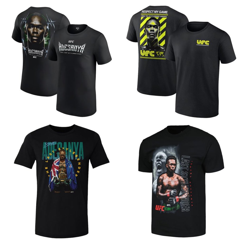 UFC MMA Black Dragon Adesaya Israel Adesanya Champion เสื้อยืด, การฝึกอบรมการต่อสู้ระบายอากาศแขนสั้น
