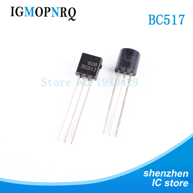 50PCS BC517 BC517 TO92 Darlington ทรานซิสเตอร์ NPN DAR 30V 1.2A ใหม่