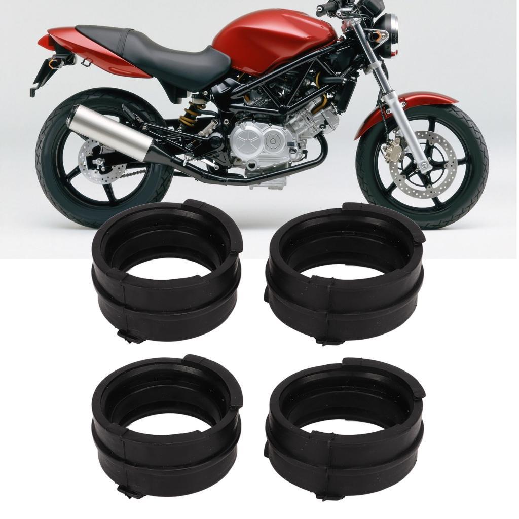 อะไหล่รถยนต์ 4 ชิ้นคาร์บูเรเตอร์ไอดี Manifold รองเท้าข้อต่อยางสีดําสําหรับ Magna VTR250 VT250 MC20 V