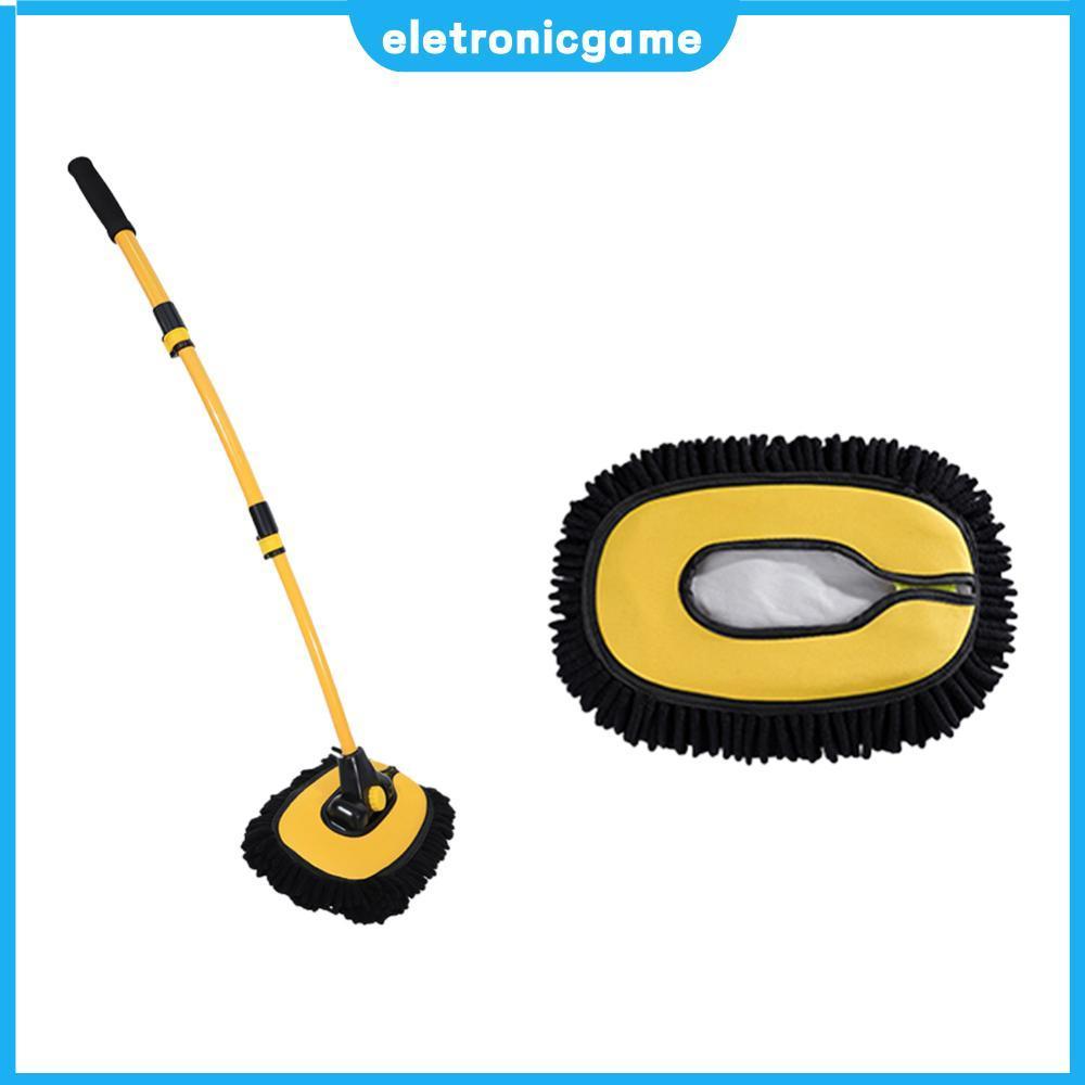 แปรงทําความสะอาดรถยนต์ Telescoping Auto Detailing Mop Chenille Auto Care Accessories [eletronicgame.