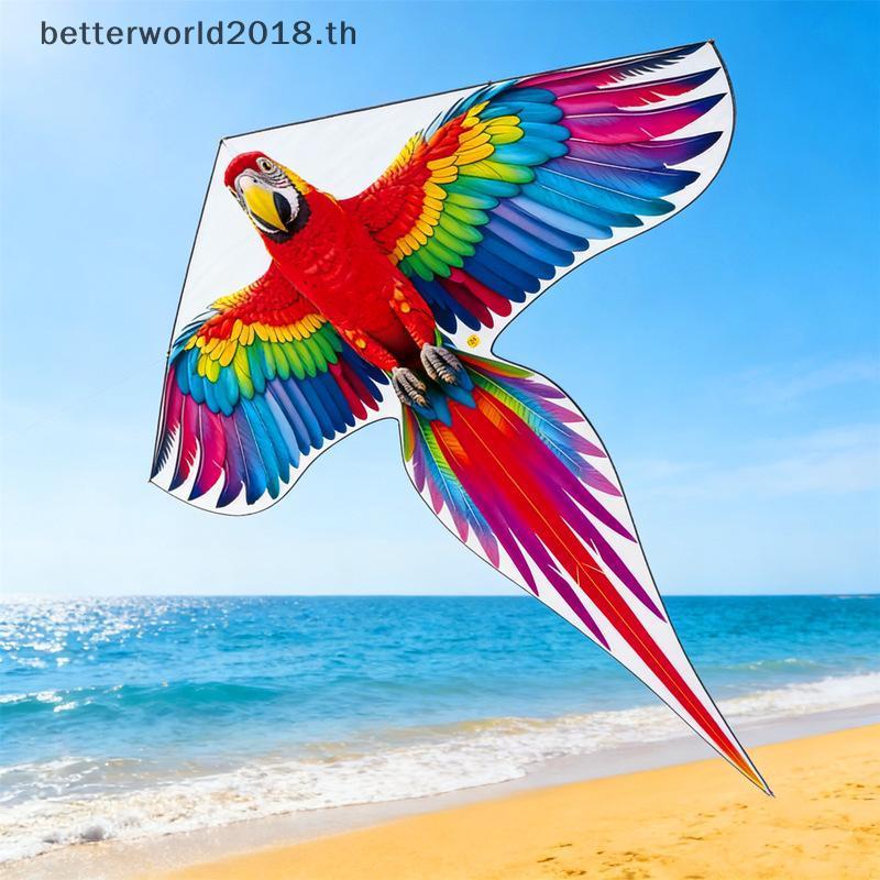 [bet] น่ารักเหมือนจริง 3D Bird Kite 100 M Handle Line & 1.4 M Tail Bird Kite สัตว์ Kite ของเล่นกลางแ