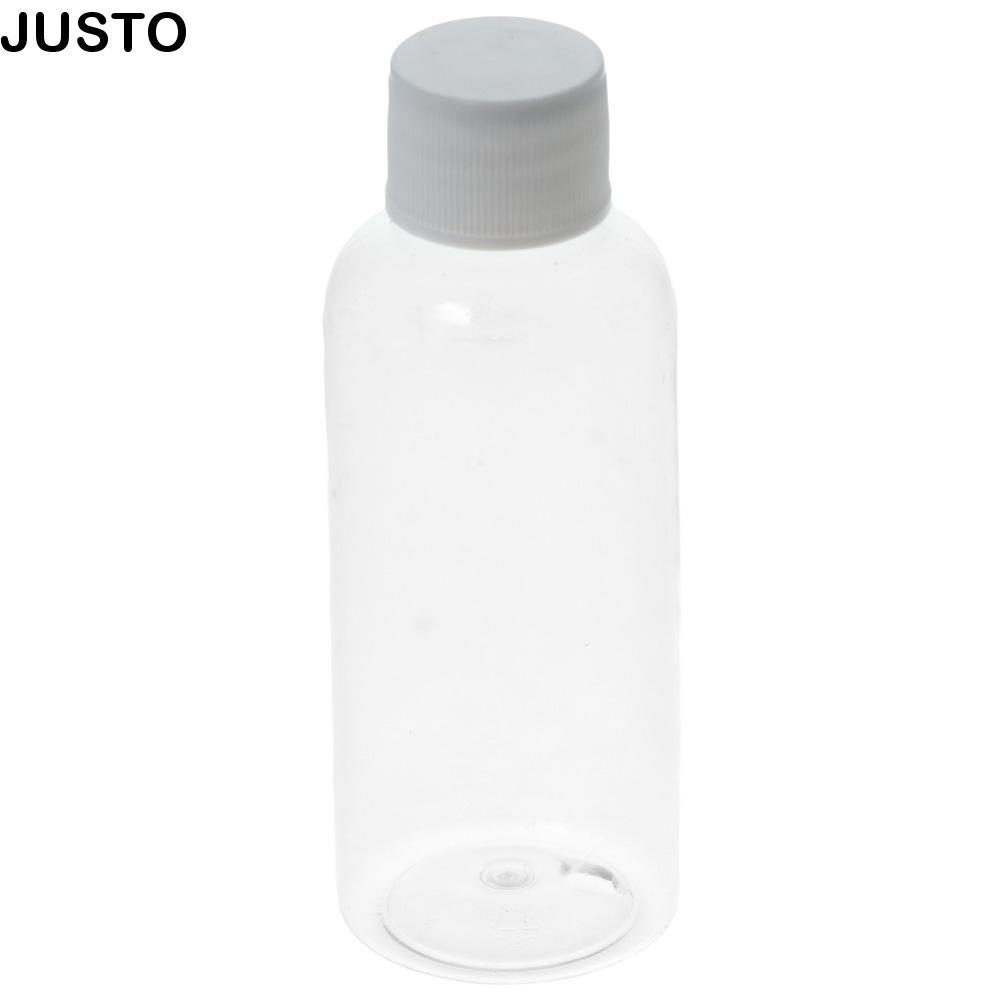 JUSTO 10 ชิ้น Ginger Shot ขวด Freezable 60ml สําหรับของเหลวพร้อมหมวกภาชนะพลาสติก