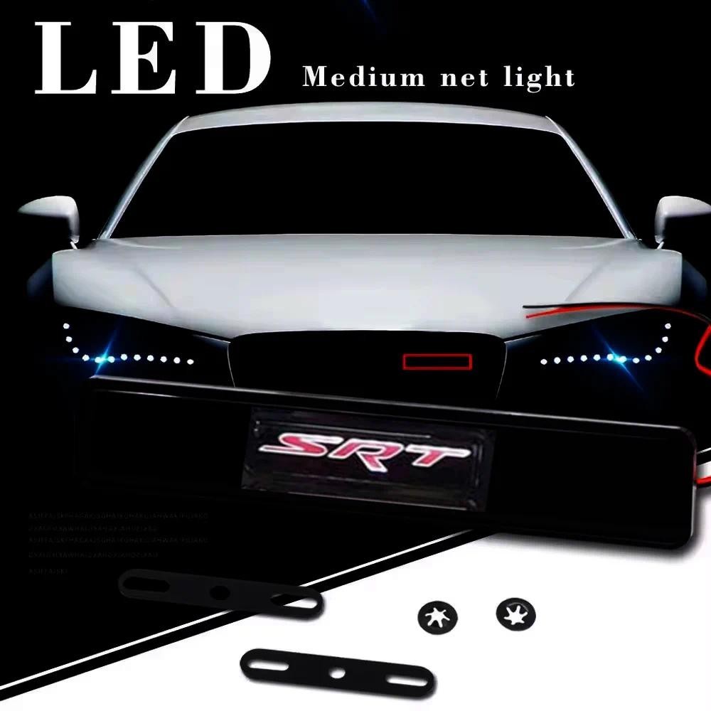 SRT Grille บรรยากาศ LED สุทธิสําหรับ SRT โลโก้ DODGE Grille Light LED Auto Badge สําหรับ Dodge SRT C
