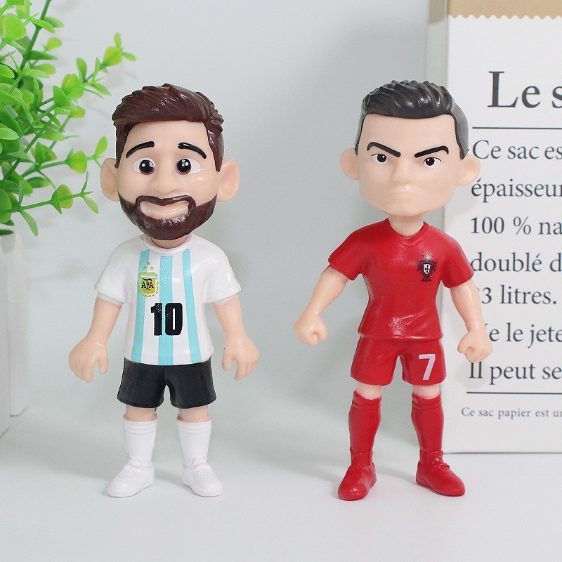 2026 World Cup Mascot Figure - Messi Simbappe Ronaldo Football Fan Collectible