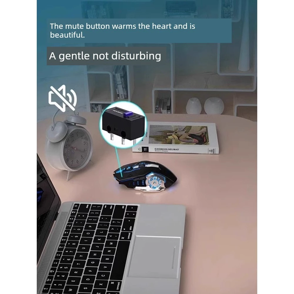 เมาส์ไร้สาย Bluetooth สองโหมด สำหรับแล็ปท็อปและเดสก์ท็อป thumbnail 4