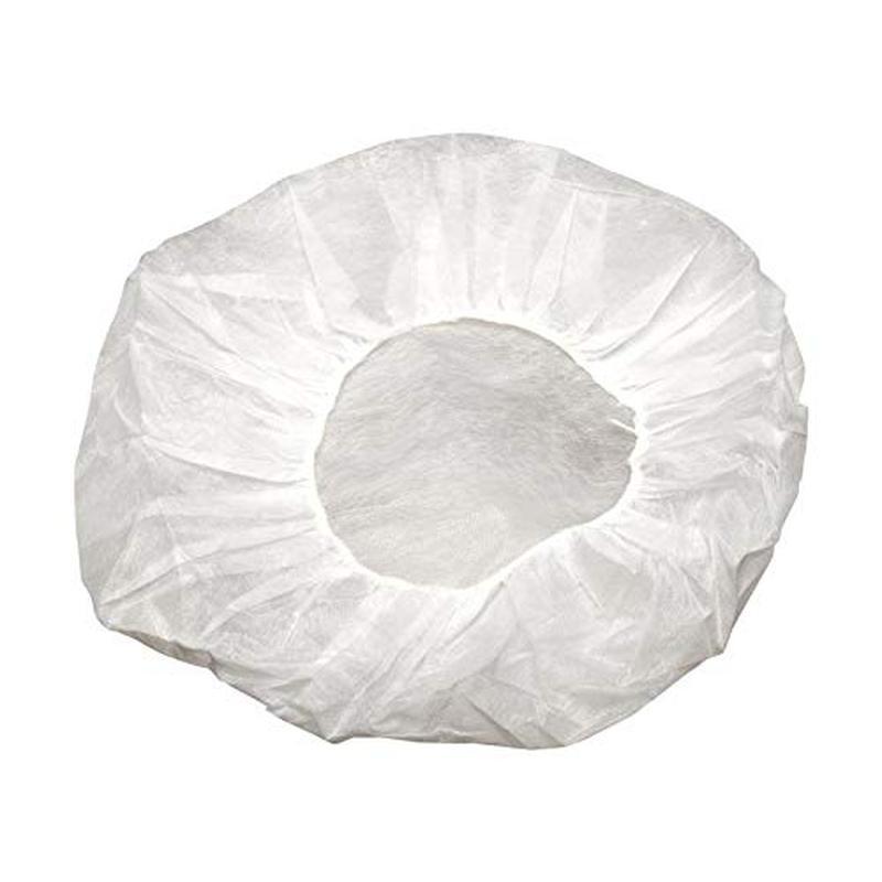 Disposable Caps Hair Nets, Salon Spa Food Service 100 Pack 21" White