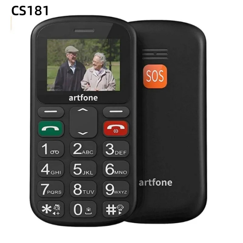 บาร์โทรศัพท์มือถืออาวุโส Artfone CS181 CS182 CS188 GSM 2G เสียงขนาดใหญ่ปุ่มขนาดใหญ่โทรศัพท์มือถือสํา