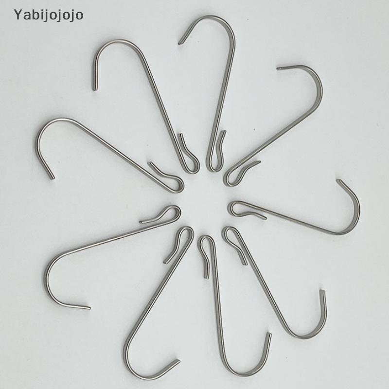 Yabijojojo 6pcs Snap On Clip Hooks Wire Shelving Organizer ปรับตะขอประหยัดพื้นที่สําหรับห้องครัวชั้นวางอ่างล้างจาน Grate Storage Solution ใหม่