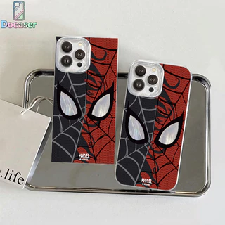 เคสไอโฟน สำหรับ iPhone 17 16 15 Pro Max 11 12 13 14 Pro Max X XR XS Max 7Plus 8Plus เวนอมสไปเดอร์แมน สำหรับผ้าสีไอศรี