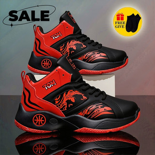 CODBasketball Shoes For Kids Boy Korean Fashion Hight-top Sneakers Rubber Shoes For Kids Sport Shoes
