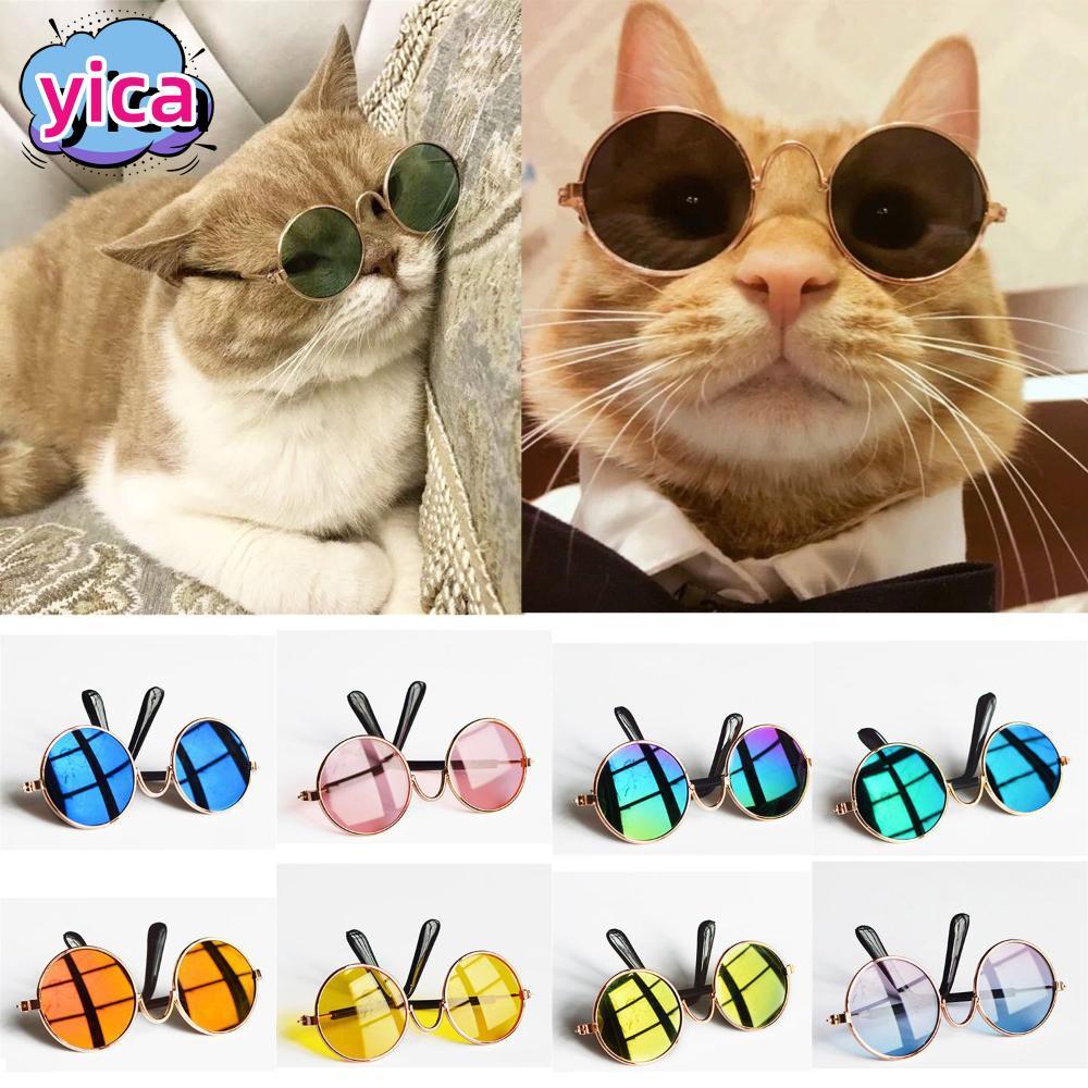 YICA Cat Glasses Accessories Vintage Round Eye-wear