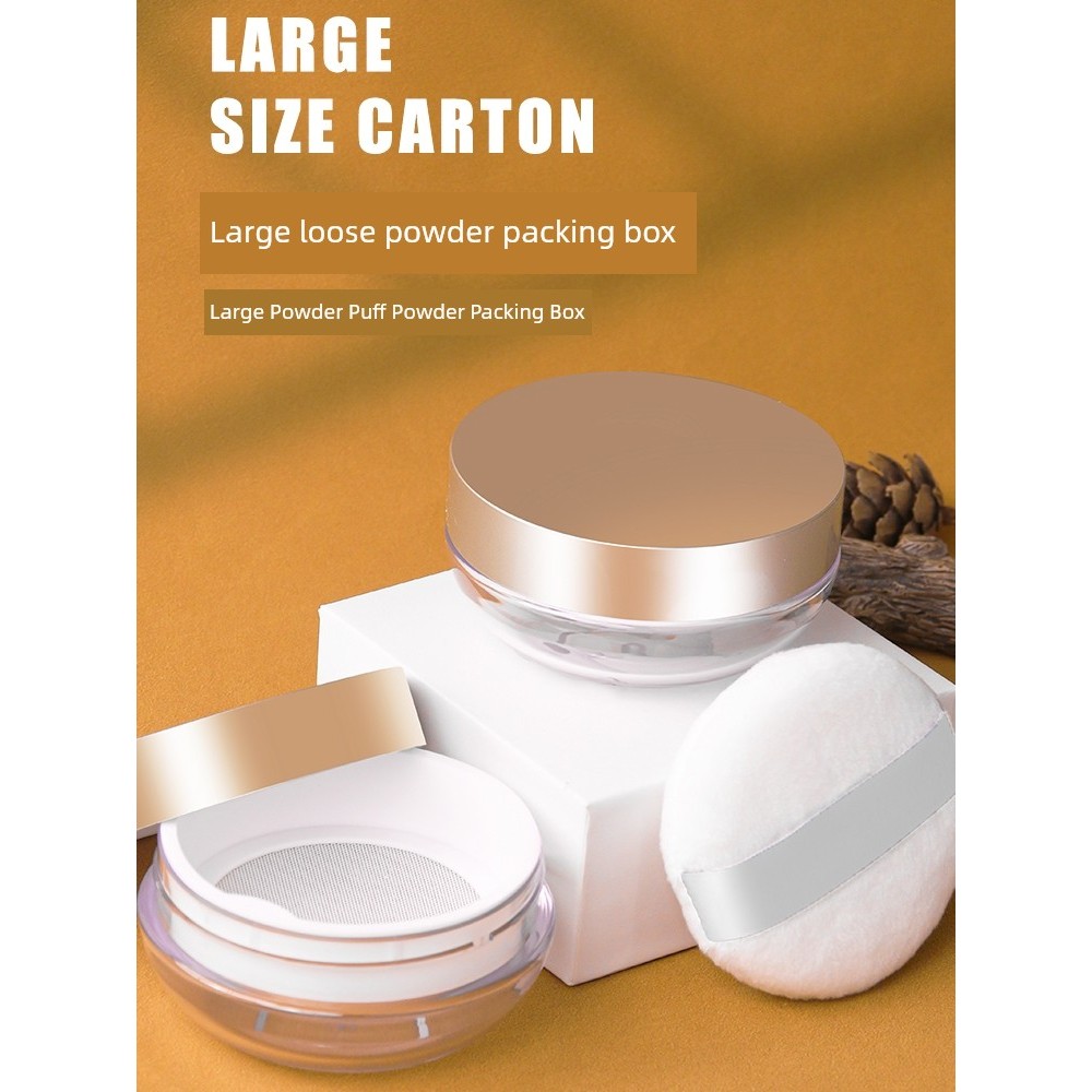 toner pad พัฟแต่งหน้า แป้งฝุ่นบรรจุกล่องเปล่า 30ก ชามขนาดใหญ่กล่องแป้งฝุ่นกล่องเปล่าพร้อมแป้งพัฟระดั