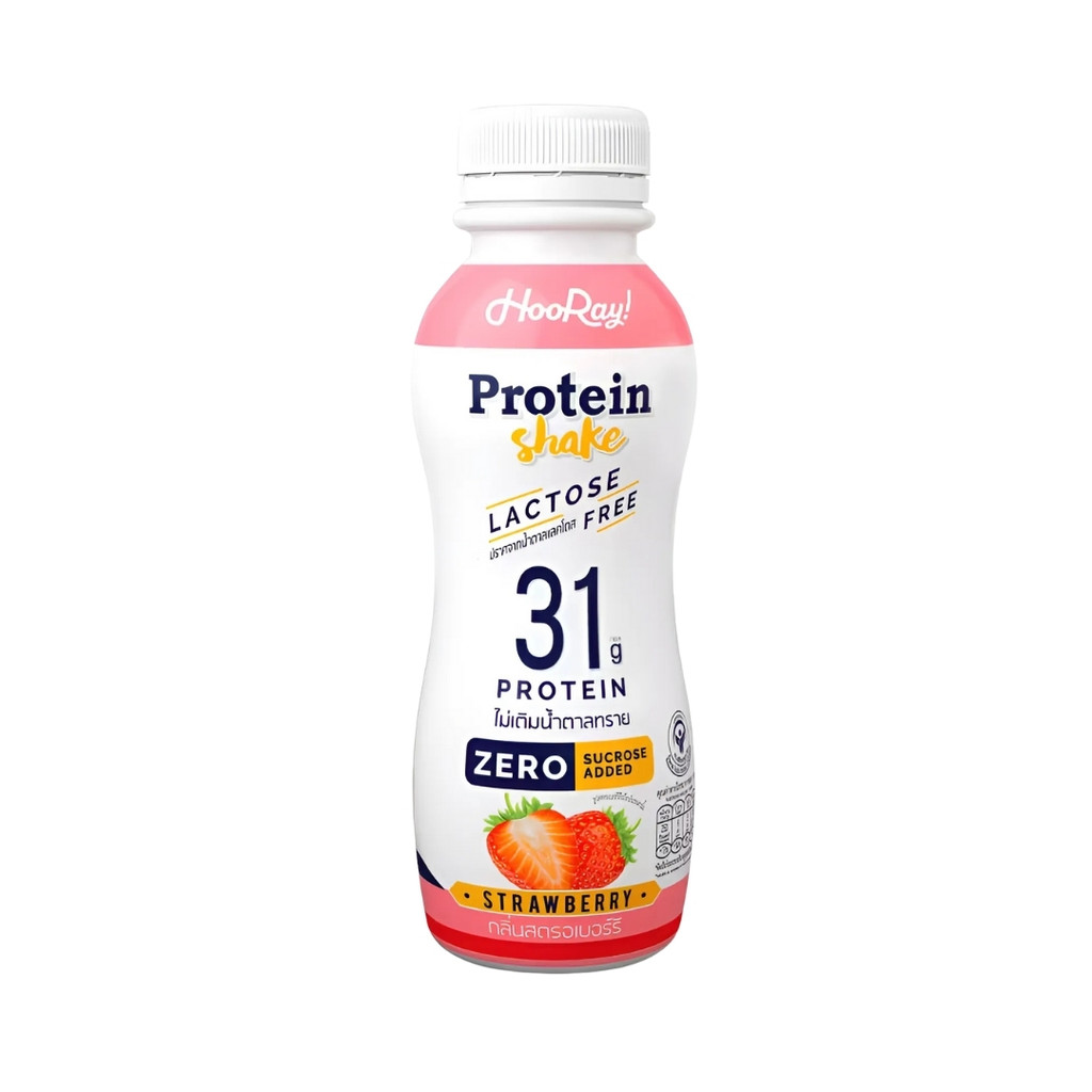 ฮูเร่ โปรตีนสตรอฯ(Hooray Protein Shake Strawberry 340ml.)