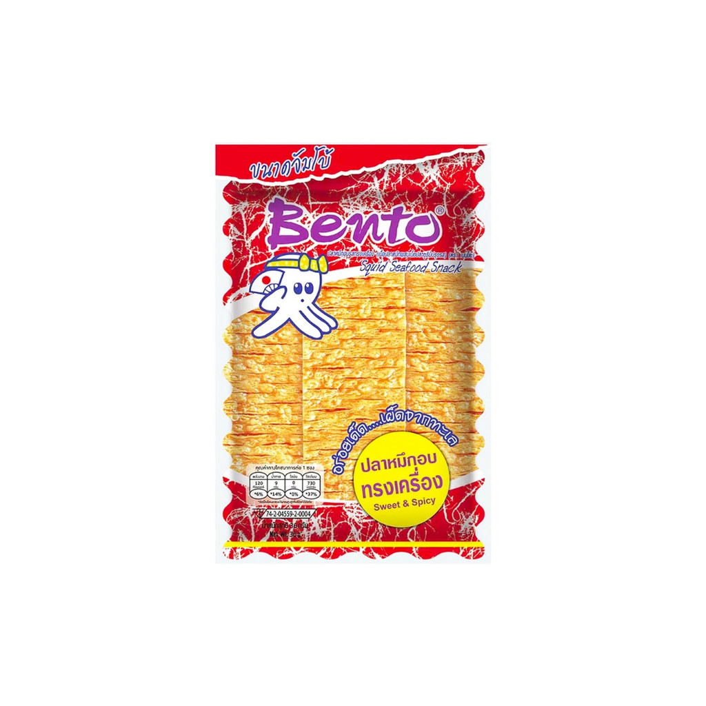 เบนโตะ หมึกอบทรงเครื่อง (Bento Squid Sweet & Spicy 36g.)