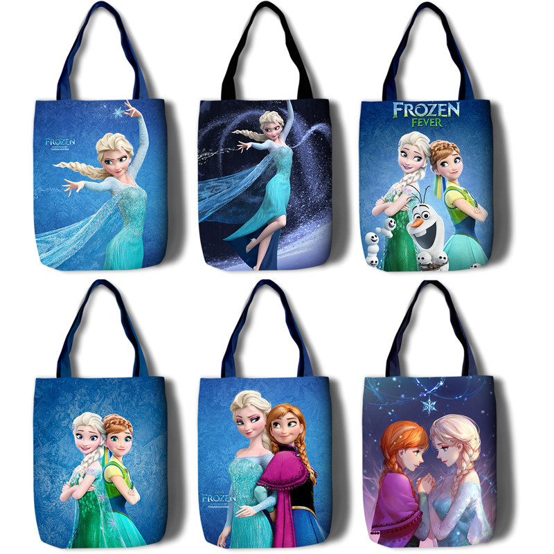 กระเป๋าสะพายผ้าใบFrozen Anna Elsa & Snow White