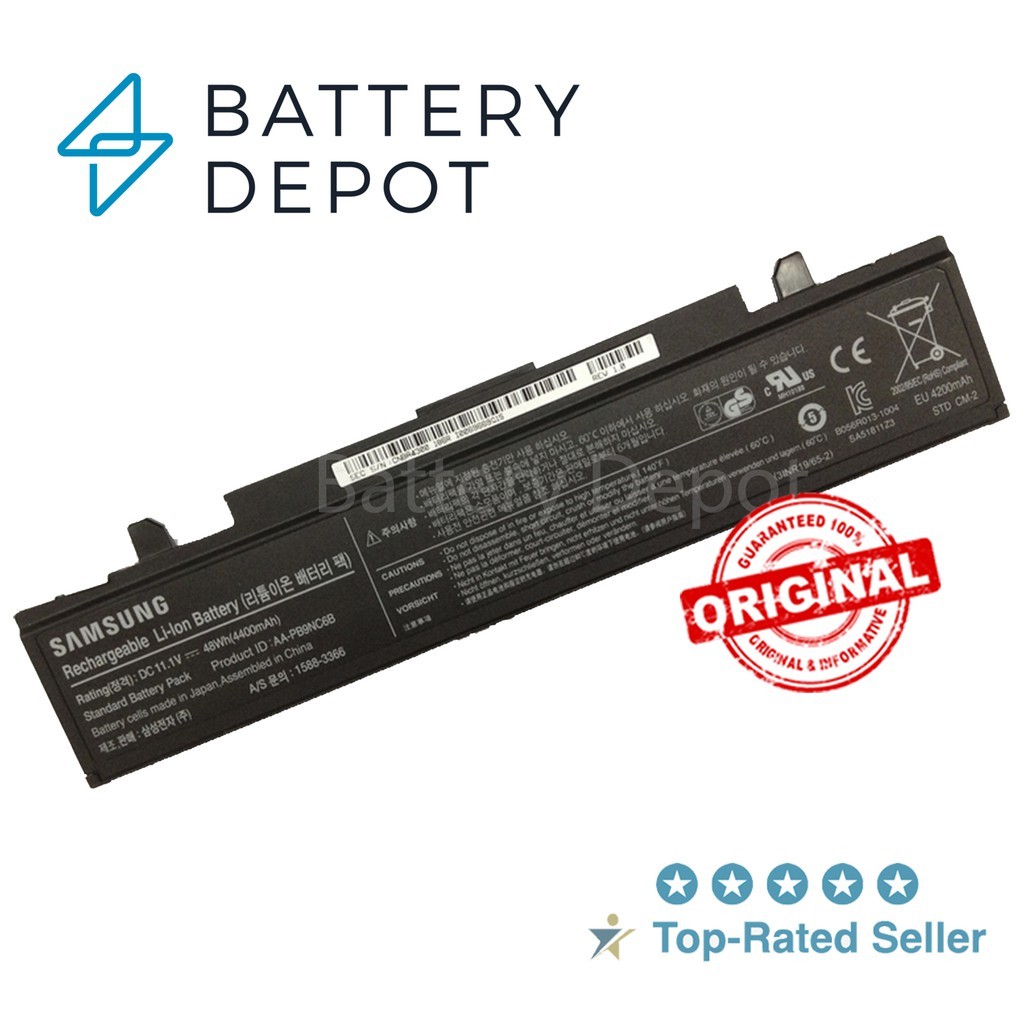 Samsung แบตเตอรี่ ของแท้ R478 NT-RV413 NT-RV511 NT-RV711 NP-RV42 NP350V4X NP350V5C AA-PB9NC6B AA-PB9