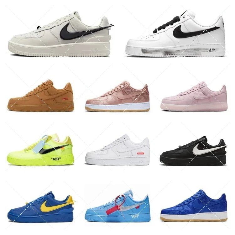 แอร์ฟอร์ซ เบอร์ 1 Low AMBUSH OG sup Co-Branded CLOT Tear-Off Lotte Tiffany Kwon Zhilong 2.0 Pink Sil