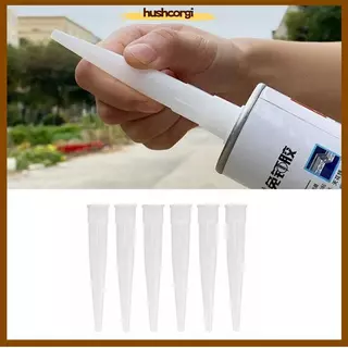 [hushcorgi] 20 ชิ้น Universal Caulking หัวฉีดแก้วกาวเคล็ดลับปากเครื่องมือก่อสร้างบ้านใหม่สต็อก