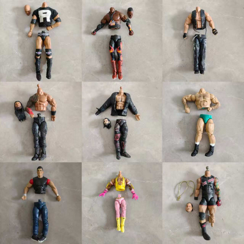 WWE Wrestler Figure Damaged Body 6-7 นิ้ว Action Figure DIY Body